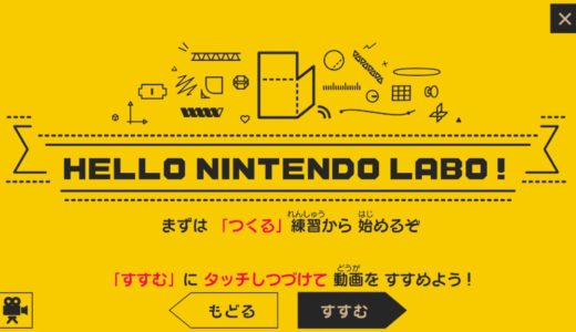 ニンテンドー ラボ Toy-Con VR Kit の作り方【練習編】(Switch画面のキャプチャ)