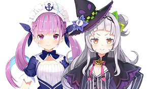 Minato Aqua and Murasaki Shion Fanart Collection – Hololive