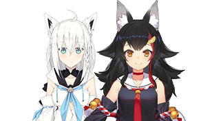 Shirakami Fubuki and Ookami Mio Fanart Collection – Hololive