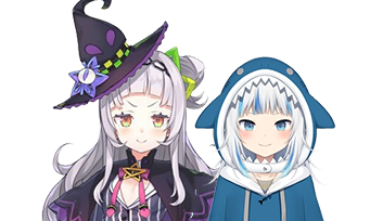 Gawr Gura and Murasaki Shion Fanart Collection - Hololive